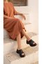 High Platform Wedge Heel Single Large Stripe Skin Summer Women's Slippers Sandals Shoes - 4
