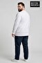 Men's Large Size Milano Italy Printed 2 Thread Crew Neck T-Shirt Spr26Bts942-9 - 2