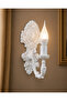 Metal White Coated Wall Sconce Classic Model Ap0002 White - 2