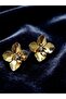 Flower Gold Earrings - 3
