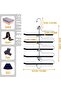 2-Piece Space Saving Pants Hanger, Non-Slip Foam Padded 5 Layers for Jeans & Trousers - 2