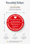 Sticker Artistic Round Cut - This Package Is Carefully Prepared for You - (3,8X3,8Cm) - 5