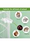 12-Piece Bird Cage Clips, Plastic Food Holder for Treats, Parrot Fruit Vegetable Feeder
