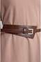 Loose Fit Crew Neck Linen Blend Long Sleeve Dress H3740Ax26Sm - 6