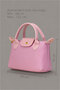 Pink Pu Leather Crossbody Versatile Bag - 5