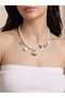Seashell Pearl Design Pinterest Necklace |   Does Not Darken |   Women's Necklace with Gift Box