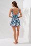 Lena Double Breasted Dress with Shorts Swimsuit Coral 231130-d - 2