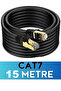 3156 كابل إيثرنت Cat 7 بطول 15 متر، كابل بيانات مودم إنترنت RJ45 LAN، 10 جيجابت في الثانية، 600 ميجاهرتز