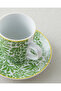 Nami Porcelain 4 Piece Coffee Cup Set for 2 People 80 ml Green - 4