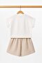 Girl's floral embroidered skort set with shorts - ages 2-5 - 6