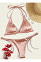 Dorure Satin Look Bikini Set - 2