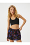 Half Tank Top Bra Uncovered U Neck Slim Fit