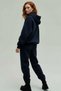 Women's Fleece Wide Fit Hooded Sweatpants Set with Elastic Legs - Sports - 4