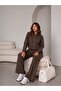 Women's Hooded Two-Piece Casual Tracksuit Set - 2