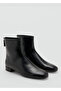 Zippered Leather Ankle Boots