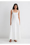 White Long Dress with Straps 1310479-620 - 3