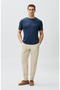 Lacivert Basic T-shirt - 3
