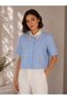 Women's Stoned Blue Shirt - 2