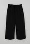 Girl's Pants with Pinstripe Stripes and Double Waist Detail, Ages 8-14, Black - 5