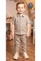 Boys' Thin Linen Shirt and Trousers Special Occasion Casual Top and Bottom Set