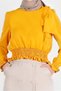 Elastic Waist Bow Detailed Blouse 42755 - 4