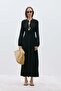 Black Mia Belted Maxi Dress