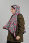 Pink Patterned Shawl Cut Fiber Digital Printed Cottony Floral 202113_04 - 4