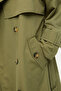 معطف واق من المطر بأزرار مزدوجة كاكي - 4