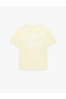 Cotton Comfortable Fit Stone Detailed Crew Neck Short Sleeve T-Shirt - 5