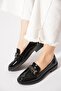 Ressure Ninra Accessory Buckle Women's Ballerinas Black Patent Leather - 3
