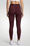 Women Tight Fit Running Leggings, Maroon - 2