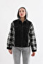 Women's Hooded Jean Jacket - 7