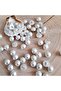 Half Pearl Button Metal Leg White 12 Mm. (12Pcs)