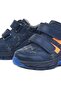 Genuine Leather Navy Blue Orange Baby Sports Boots - 8