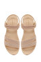 Women's Beige Thick-Soled Fabric Comfort Sandals 26Sfe46426F - 4