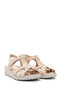 Women's Beige Strappy Thick Sole Leather Comfort Sandals 26Sfd320318 - 2