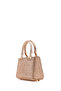 Women's Beige Long Chain Strap Stoned Mini Evening Dress Bag 26Pbd2962Ts - 5