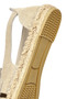 Women's Beige Suede Leather Espadrille Sandals 26Sfd205410 - 8