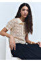 Crochet Sweater with Short Sleeves - 7