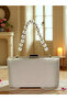 Nude Color Satin Evening Dress Bag Evening Bag Engagement Wedding Bag - 2