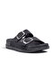 Elegance 7325 Double Buckle Silver Women's Slippers - 3