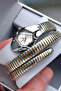 Snake Watch Model - Women's Wrist Watch, Waterproof Gold Silver Steel Band - Bracelet Gift Dkby2044C3 - 4