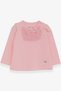 Baby Girl Long Sleeve T-Shirt with Laced Bow, 6 Months-2 Years, Powder