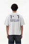 Men's 1987 Patched Printed Oversize T-Shirt Space Gray - 6