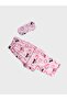 Girl's Cotton Pink Heart Kuromi Patterned Shirt Collar Buttoned Short Sleeve Summer Pajama Set - 7