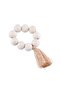 Maxine 4-Piece Wooden Napkin Ring Set - Natural - 3