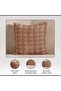 Carmela Textured Down Alt Filled Cushion 50x50cm - Rust - 5