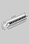 ®   Aluminum Case Gray Color Flip In-Car Phone Number Parking Car Number - 4