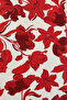 Patterned Triangle Scarf - Red - 3