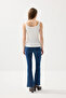 Thin Strap Basic Cotton Undershirt - White - 5